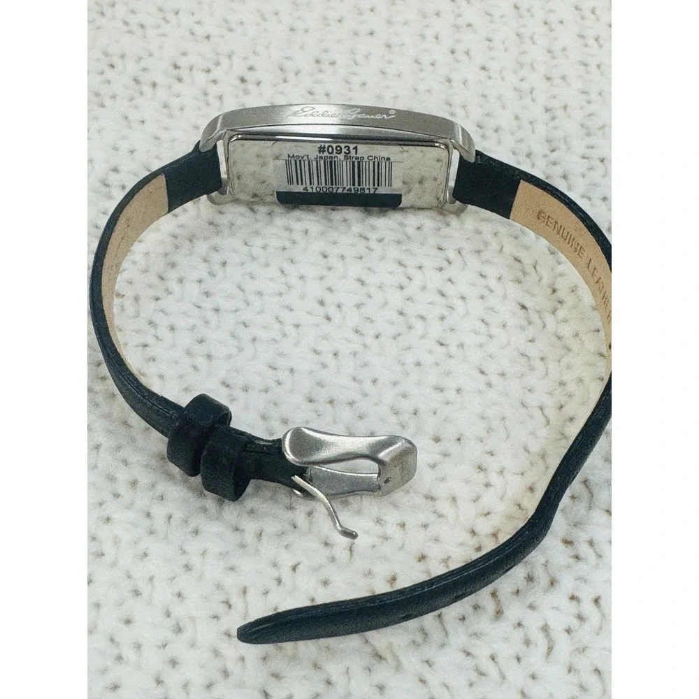 Eddie Bauer 0037 Dual Time Rectangle Quartz Watch Untested